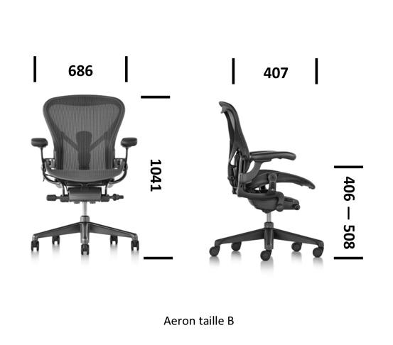 Dimensions Herman Miller Aeron Taille B