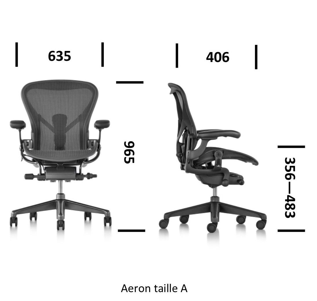 Dimensions Herman Miller Aeron Taille A