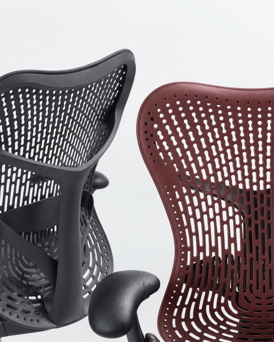 Fauteuil Herman Miller Mirra 2 coloris Noir et Cordovan