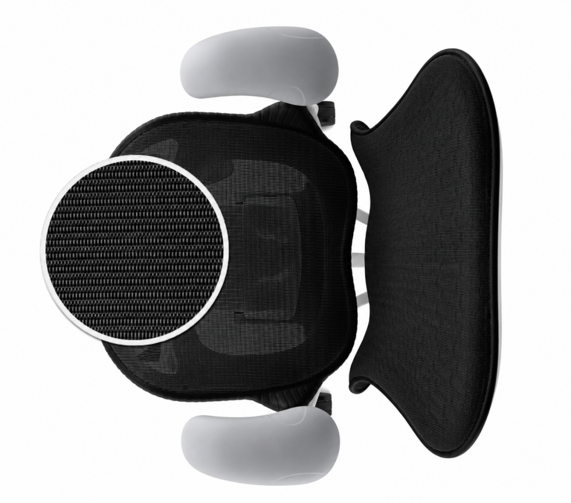 Assise AireWeave Herman Miller Mirra 2 Assise AireWeave du fauteuil Herman Miller Mirra 2 Graphite