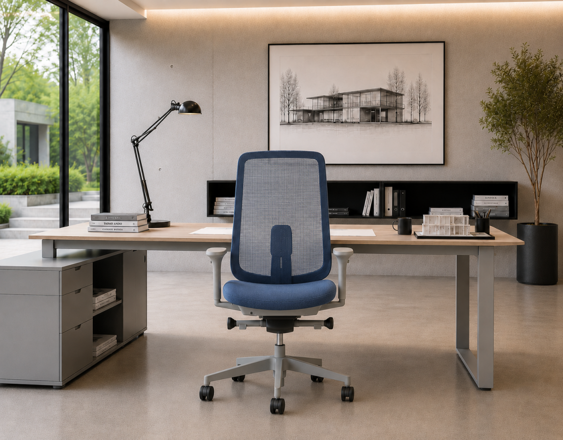 Fauteuil Verus Herman Miller dossier suspension Blue Gratto